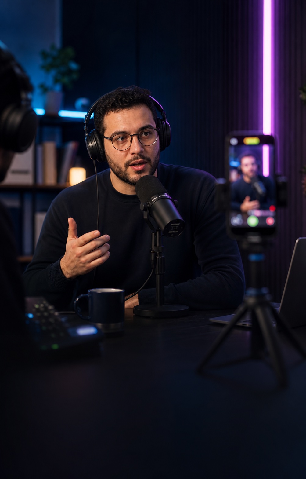 Podcast clips caption example