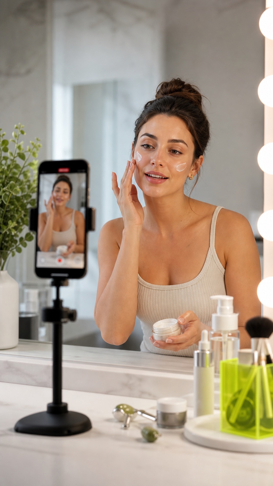 Beauty edits caption example