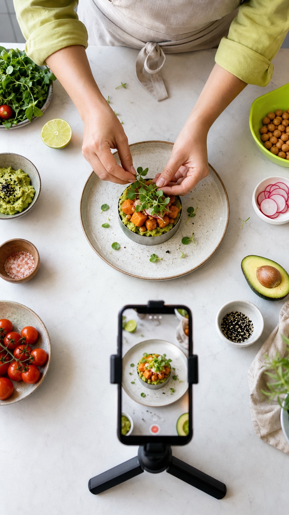 Food stories caption example