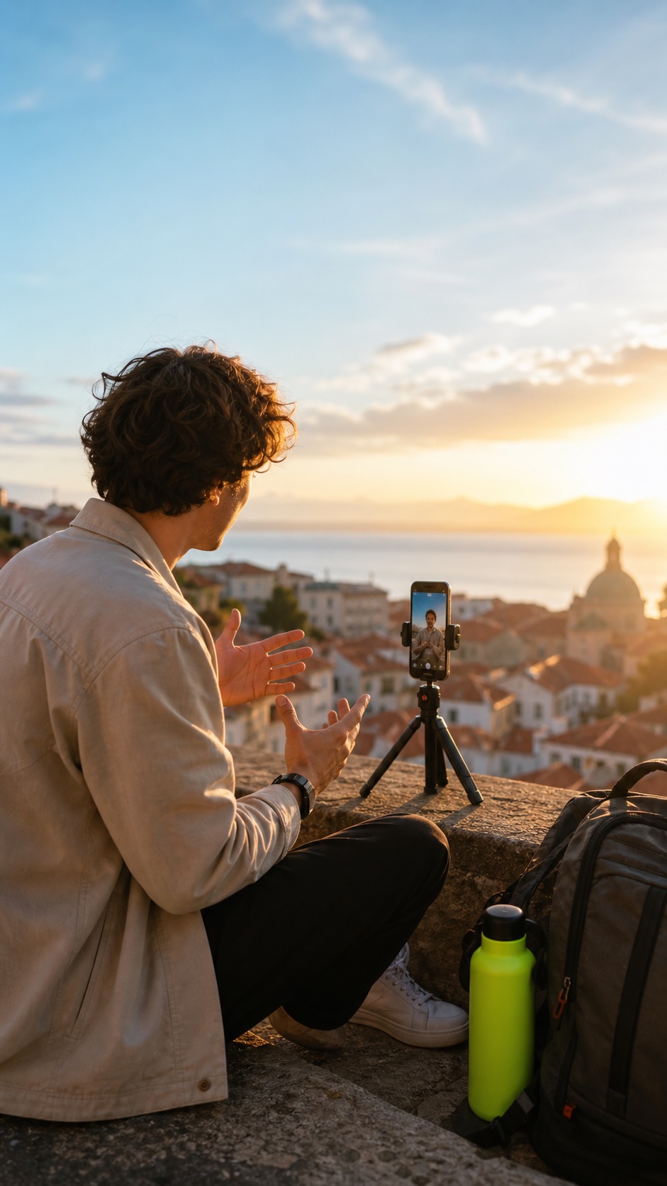 Travel stories caption example